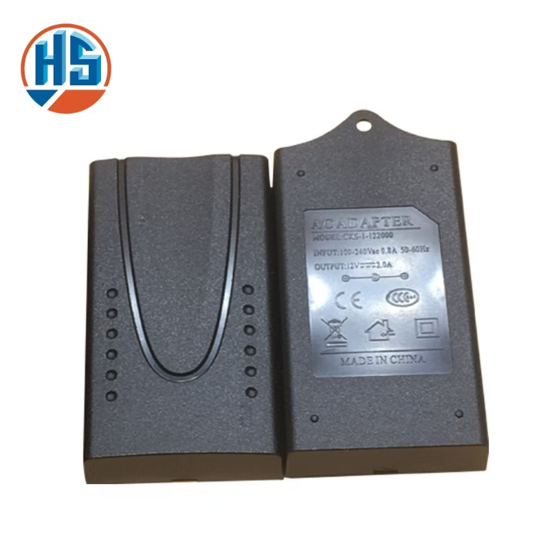 OEM plastic charging power adapter enclosure